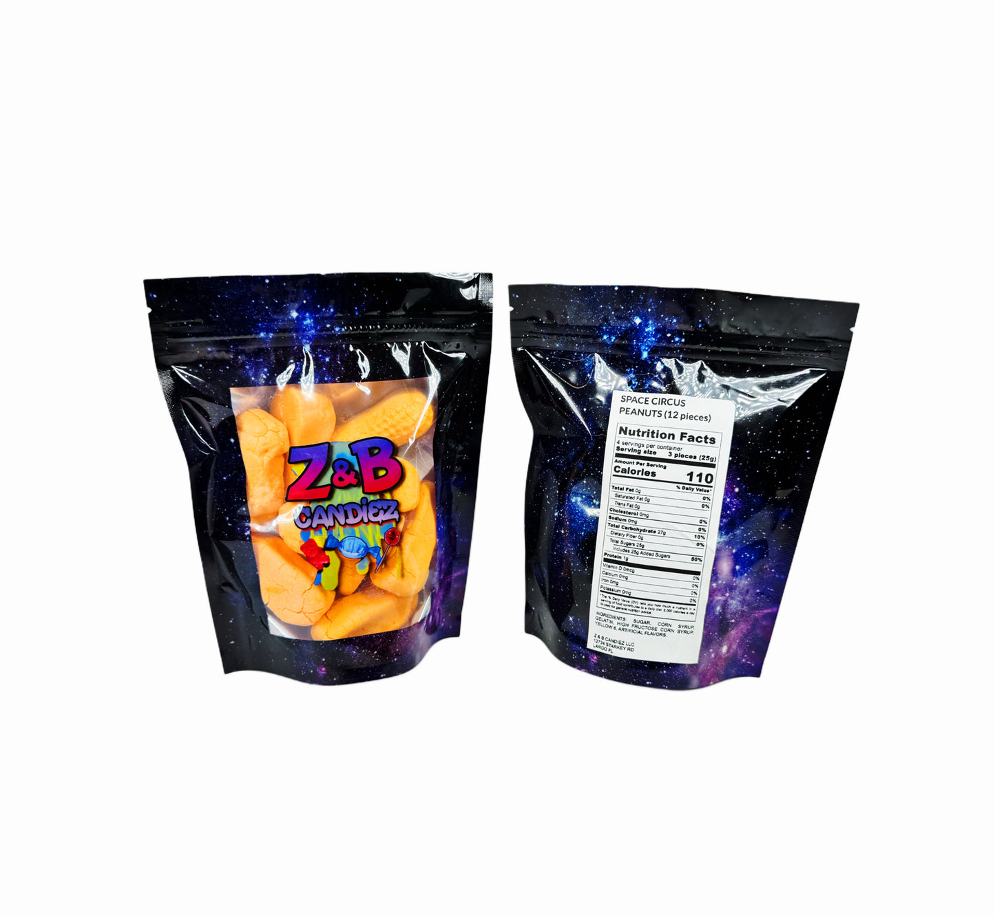 SPACE CIRCUS PEANUTS (12 COUNT)