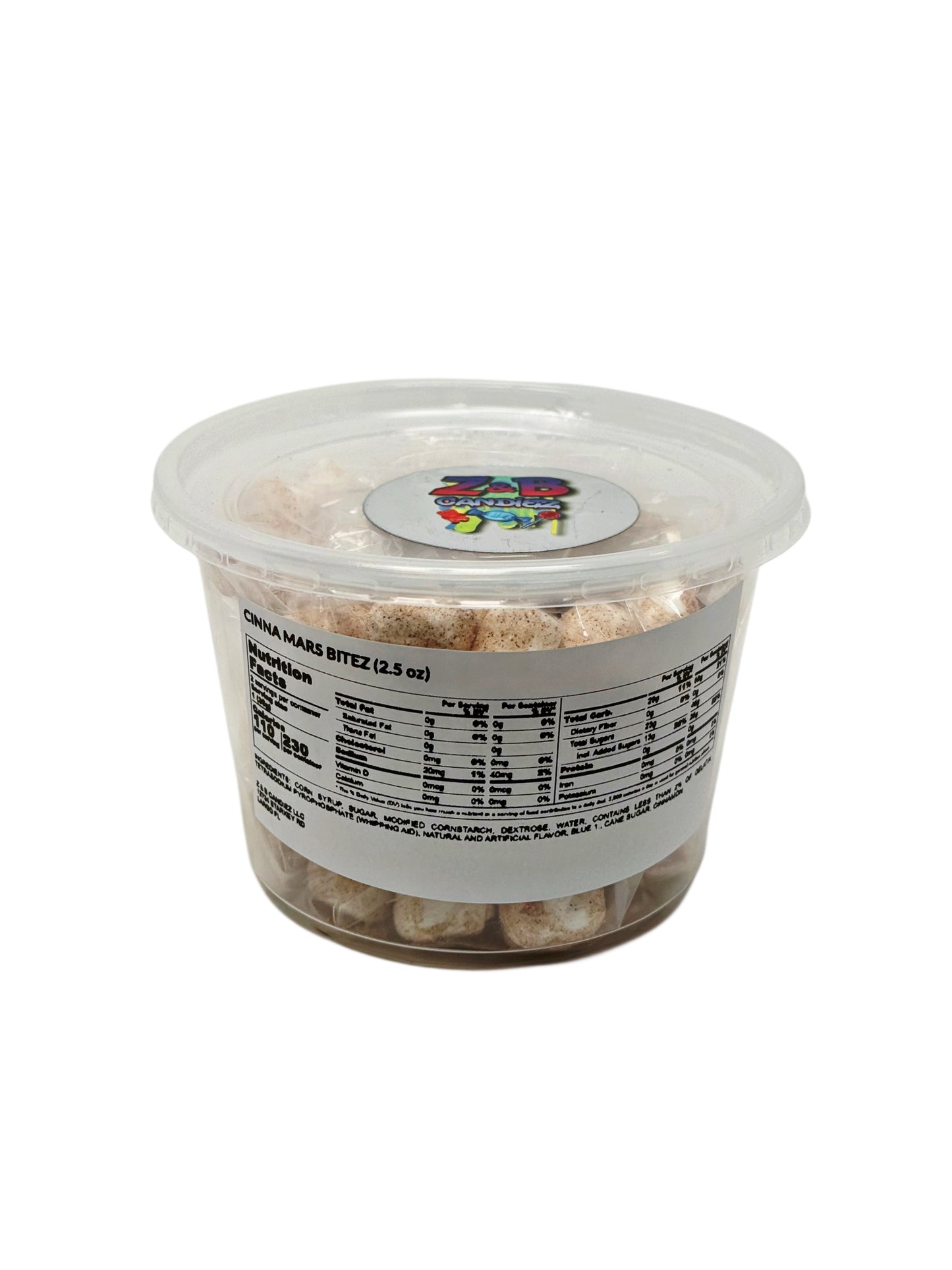 FRUITY OR CINNA MARS BITES (2.5 oz) (coated freeze dried Marshmallows)